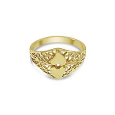 Metal: 10k Yellow Gold Stamp: 10k Weight: 2.0 Grams Band Width: 2.3mm - 10mm Size: 7 #8467 Classic Heart Ring For Promise Occasion, Classic 14k Gold Filigree Promise Ring, Classic 14k Gold Filigree Ring For Promise, Classic Hallmarked Yellow Gold Heart Ring, Classic 14k Gold Heart Promise Ring, 14k Gold Filigree Ring Stamped 14k For Promise, Gold Heart Cut Classic Signet Ring, Classic Gold Heart Cut Signet Ring, Classic Yellow Gold Heart Ring For Promise