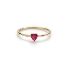 14k Gold Heart-shaped Ruby Promise Ring, Heart-shaped 14k Gold Ruby Promise Ring, 14k Gold Heart-shaped Ruby Ring For Promise, Heart Cut Ruby Ring In 14k Gold For Promise, Promise Heart Cut Ruby Ring In 14k Gold, Ring Ruby, Heart Stone, Stone Heart, Yellow Gold Ring