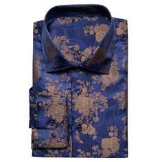 This is the perfect shirt for any man who wants to look stylish and sophisticated. The paisley print is elegant and timeless, and the shirt fits comfortably and looks great on anyone. Whether you're dressing up for a special event or just want to feel your best, this is the shirt for you. Handmade 100% Silk Paisley Dry Clean Only We offer: | FREE RETURNS| 1-YEAR WARRANTY| 30-DAY MONEY-BACK GUARANTEE| 100% SECURE CHECKOUT Formal Floral Print Top With Spread Collar, Luxury Printed Tops For Formal Occasions, Elegant Shirt With Floral Print And Spread Collar, Elegant Long Sleeve Floral Print Shirt, Elegant Printed Shirt With Spread Collar, Printed Long Sleeve Shirt For Formal Occasions, Formal Long Sleeve Printed Shirt, Patterned Fitted Top For Formal Occasions, Elegant Patterned Shirt With Spread Collar