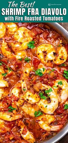 the best shrimp frra diavolo with fire roasted tomatoes