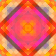 an abstract geometric design with many colors