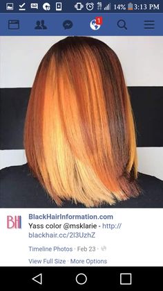 Hairstyles Highlights, Hair Colors For Black Women, Colors For Black Women, Straight Hair Cuts, Red Highlights, Dope Hairstyles, Hairstyle Gallery, Fall Hair Colors