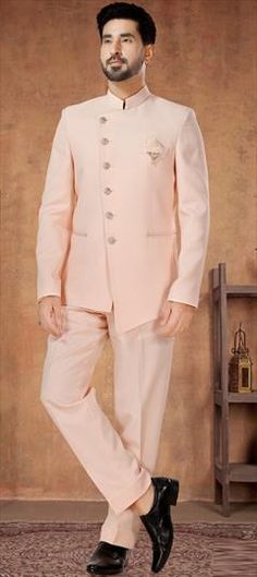 Pink and Majenta color Jodhpuri Suit in Rayon fabric with Embroidered, Sequence, Thread work Traditional Pink Lawn Suit For Formal Occasions, Pink Embroidered Bandhgala For Reception, Traditional Cotton Wedding Suits, Formal Cotton Unstitched Suit With Zari Work, Pink Embroidered Bandhgala For Eid, Pink Cotton Sherwani For Wedding, Pink Pallu Sets For Formal Occasions, Formal Unstitched Suit With Dori Work For Diwali, Pink Formal Sets With Pallu