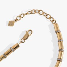 Lend your look a modern edge with the Tube Bead and Crystal Chain Bracelet. Crafted to be worn every day, this stainless steel bracelet is water, scratch and tarnish-resistant, so you can feel confident when you wear it on repeat. The Tube, Crystal Chain, Tube Beads, On Repeat, Alex And Ani, Steel Bracelet, Feel Confident, Stainless Steel Bracelet, Chain Bracelet