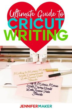 the ultimate guide to cricut writing