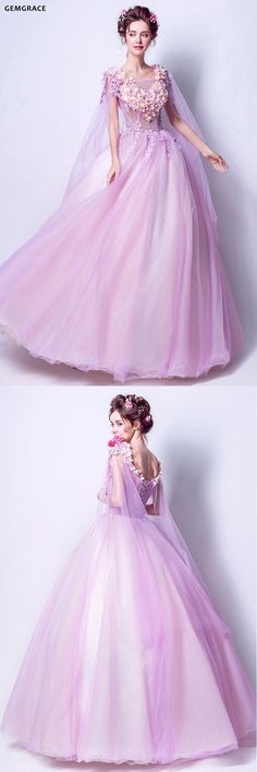 Purple Ball Gown Dresses For Spring, Purple Ball Gown For Spring, Spring Purple Ball Gown Dress, Spring Tulle Dress With Sweep Train, Spring Tulle Ball Gown For Banquets, Purple Gown For Debutante Ball In Spring, Spring Tulle Evening Dress With Sweep Train, Spring Evening Dress With Sweep Train In Tulle, Organza Dress For Debutante Ball In Spring