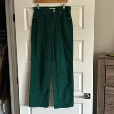 Nwot Bdg Green Corduroy Pants, Size 36, Machine Washable, 100% Cotton Green Full-length Corduroy Pants, Green Full Length Corduroy Pants, Green Corduroy Bottoms For Work, Green Corduroy Full-length Bottoms, Green Full-length Corduroy Bottoms, Full Length Green Corduroy Bottoms, Spring Full Length Corduroy Jeans, Corduroy Pants, Urban Outfitters