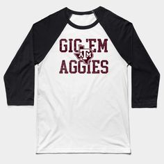 A design for Texas A&M fans. We believe in the Aggies -- Choose from our vast selection of Baseball T-Shirts to match with your favorite design to make the perfect custom graphic Baseball T-Shirt. Customize your color! Perfect for working out or casual wear for men and women. Black Varsity T-shirt For Fan Gear, Cotton T-shirt With Letter Print And Raglan Sleeves, White Varsity T-shirt With Screen Print, Team-colored Tops With Team Name For Streetwear, Collegiate Cotton T-shirt For Sports Events, Collegiate Cotton Tri-blend T-shirt, College Fan Apparel Sublimation Design In White, Pre-shrunk Cotton T-shirt For College, Collegiate Sublimation Design With Graphic Print For Sports Season