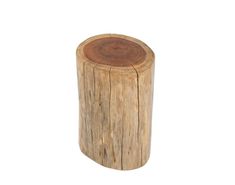 a small wooden stool made out of wood