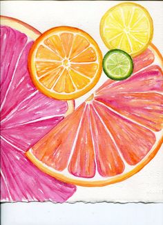 this is a drawing of citrus fruit