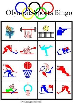 the olympic symbols are shown in this image