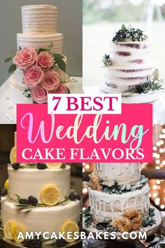 the 7 best wedding cake flavors