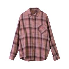 5ft 6''(168cm) tall, 100 lbs(45kg) weight and wearing a size M - PINK- Plaid- Button-up- Collar Oversized Pink Top With Pockets, Pink Cotton Shirt With Pockets, Casual Pink Button-up Shirt, Pink Button-up Top With Pockets, Pink Relaxed Fit Button-up Shirt, Pink Collared Shirt With Buttons, Pink Collared Cotton Shirt, Pink Cotton Collared Shirt, Casual Long Sleeve Pink Shirt