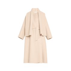 Max Mara "Con Pepaia" top coat Round neckline; button-and-loop closure Flared long sleeves Self-tie sash belt Hem falls below the knee Relaxed fit  Virgin wool/cashmere Made in Italy Formal Spring Outerwear With Self Belt, Elegant Outerwear With Shawl Collar For Daywear, Elegant Shawl Collar Outerwear For Daywear, Elegant Beige Belted Outerwear, Elegant Beige Outerwear With Self Belt, Elegant Long Coat With Self Belt, Elegant Belted Wool Coat For Spring, Elegant Spring Wool Coat With Belt, Chic Spring Wool Coat With Hidden Buttons