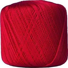 red yarn ball on white background with clipping for the top and bottom part,