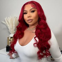 Red Color 13x4 Lace Front Wigs Body Wave Colored Frontal Straight Human Hair Wigs 180% Density Lace Front Wigs Body Wave, Wigs Body Wave, Short Cut Wigs, Straight Human Hair Wigs, Long Hair Wigs, Short Hair Wigs, Red Wigs, Colored Wigs, Body Wave Wig