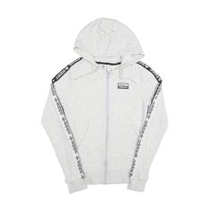 ADIDAS 2018 Hoodie Grey Full Zip Womens UK 4 Athletic Heather Urban Hoodie For Sports, Urban Style Athletic Heather Hoodie For Sports, Sports Cotton Hoodie With Logo Print, Gray Hip Hop Hoodie For Sports, Sporty Sweatshirt With Drawstring Hood For Jogging, Sporty Hoodie For Jogging, Three Stripes Branding Fleece Sweatshirt For Streetwear, Sportswear Hooded Sweatshirt With Three Stripes, Hooded Sportswear Sweatshirt With Three Stripes Branding