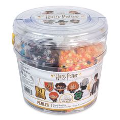 harry potter beads in a plastic container