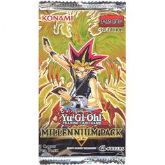 PRICES MAY VARY. Millennium Pack Booster Pack Launch Date: 4/15/2016 Dozens of old favorites from the original Yu-Gi-Oh! TV series get a whole new look, alongside brand new cards from TV that players have been clamoring for, for years, with the new Yu-Gi-Oh! TRADING CARD GAME Millennium Pack! This 48-card set includes over 20 variant artwork illustrations for classic cards like Thousand Dragon, Flame Swordsman, Widespread Ruin, Kunai with Chain, and Celtic Guardian. Millennium Pack also offers f Hogwarts Merchandise, Spell Cards, Hp Universe, Water Dragon, Collectible Trading Cards, Yugioh Cards, Trading Card Game, Classic Card, Dragon Wings