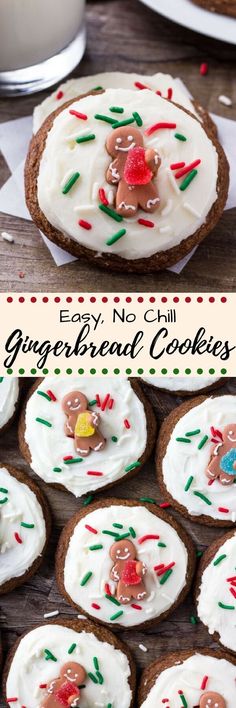 gingerbread cookies decorated with icing and christmas decorations