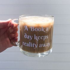 Cricut Glass Cups, I Need Time, Pretty Mugs, Take My Money, Glass Cups, Glass Mug, Cute Cups, Book Humor, Book Of Life