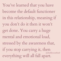 Overfunctioning keeps you living in a "Fight, Flight, Freeze, or Fawn" nervous system. 😵‍💫 It's stressful, exhausting, and grossly unfulfilling. 💔 Self-Restoration invites you to consider life and a relationship that feel soothing and safe to your system. ❤️‍🩹 A love that doesn't require you to single-handedly bear the brunt and carry the load. ❤️‍🩹 A love that feels generous and healthy. Become a master at soothing your own nervous system, and it'll just be a matter of time before yo... Soul Connections, Mentally Healthy, Mental Health Facts, Relationship Therapy, Matter Of Time, Soul Connection, Health Facts, Interesting Stuff, Twin Flame