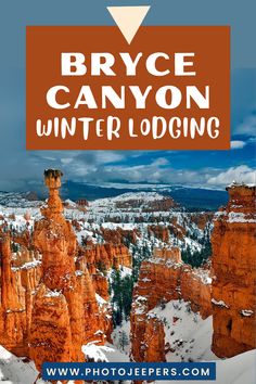 When planning to visit Bryce Canyon in the winter, you’ll need to review the road conditions, closures, and weather for the time you’ll be at the park. Yes, it will be cold and you will need to bundle up, but the crowds are gone and you can truly appreciate this park in all its natural beauty. We’ve put together this list of Bryce Canyon winter lodging options both in and out of the park. Winter is the offseason so many hotels, lodges, and campgrounds close this time of year. Winter Lodge, Midwest Travel, Travel Bucket List Usa, Usa Travel Guide, Bryce Canyon National Park, National Parks Usa