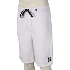 Hurley Men's Size 28 One And Only Boardshorts White Black Pocket New Rare One And Only, Board Shorts, Mens Shorts, White Black, White And Black, Color White, Man Shop, White, Black