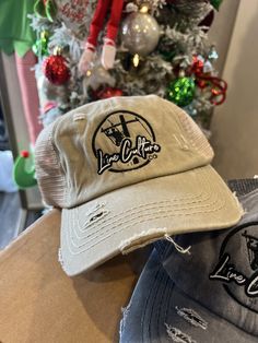 Stitch Logo Ponytail hat Casual Distressed Flat Brim Hats, Casual Winter Trucker Hat With Short Brim, Lineman Wife, Stitch Logo, Ponytail Hat, Apparel Accessories, Trucker Hat, Baseball Hats, Boutique