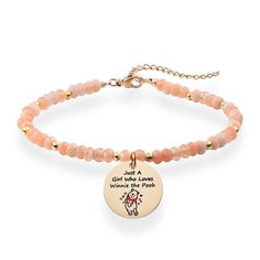 PRICES MAY VARY. Winnie The Pooh Gifts - What a fun Winnie the Pooh bracelet for fans! Engraved with "Just A Girl Who Loves Winnie the Pooh" and using beads with colors similar to Winnie the Pooh's skin as the bracelet, this Winnie the Pooh bracelet is more unique and dazzling, attracting more friends who like Winnie the Pooh. Winnie The Pooh Gifts For Women - Winnie the Pooh symbolizes simplicity, innocence, friendship, optimism and happiness. Show your love for them with this Winnie the Pooh b Novelty Pink Friendship Bracelets As Gift, Pooh Winnie, Bear Bracelet, Winnie The Pooh Honey, Stone Bracelets, Gifts Fo, Pooh Bear, Natural Stone Bracelets, Bracelets For Women