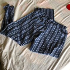 Brand New Never Used. Size Is A Mens Large. Ships Out The Same Or Next Day! Cr1-2 Casual Striped Tapered Leg Pants, Casual Striped Ankle-length Pants, Relaxed Fit Striped Casual Bottoms, Casual Striped Relaxed Fit Bottoms, Casual Striped Bottoms For Loungewear, Casual Striped High-waisted Pants, Casual Striped Straight Leg Bottoms, Casual Blue Ankle-length Bottoms, Casual Blue Trousers