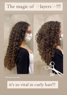 Long Curly Haircuts, Layered Curly Hair, Haircuts For Curly Hair, Natural Curls Hairstyles