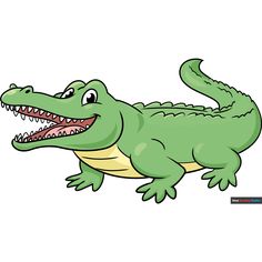 How to Draw a Cartoon Crocodile Drawing How To Draw Alligator, Alligator Drawing, New Drawing Ideas, Crocodile Drawing, Cartoon Crocodile, Crocodile Cartoon, Easy Drawing Guides, Drawing Steps, Drawing Guides