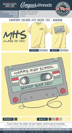 Senior T Shirt Ideas High Schools, Senior Tee Shirts 2023, Class Tee Design, Asb Shirt Ideas, Senior Year Tshirt Ideas, Senior Uniform Ideas Hoodies, High School Alumni Shirts Ideas, Seniors Tshirt Ideas, Sga Shirt Ideas