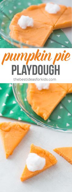 this pumpkin pie playdough is the perfect treat for halloween