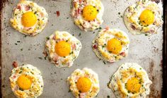 eggs are arranged on top of each other in the middle of a sheet of baking paper