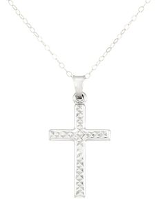 Light-capturing texture adds bold definition to this beautiful cross pendant necklace. White Gold Pendant Necklace, Beautiful Cross, Necklace Online, Cross Pendant Necklace, Cross Pendant, Cross Necklace, White Gold, Pendant Necklace, Texture