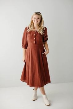 Modest Maternity Dresses | Modest Nursing Clothes | The Main Street Exchange Modest Maternity Clothes, Modest Maternity Dresses, Maternity Denim Skirt, Modest Maternity, Nursing Friendly Dress, Puff Sleeve Midi Dress, Striped Skirt Pencil, Modest Skirts