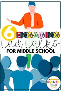 a poster with the words engaging teachers for middle school