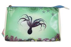 Ocean Dream Mystic Octopus Deep Sea Paradise Art Makeup Pouch – Skelapparel Beautiful Octopus, Art Octopus, Makeup Purse