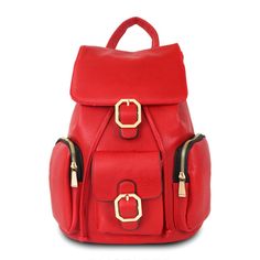 Red Triple Pocket Backpack Daypack Backpack, Classic Sunglasses, Large Backpack, Earmuffs, Cozy Fashion, Wholesale Fashion, Handbag Backpack, Men Fashion, Fashion Boutique