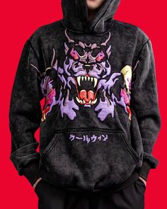 The Cerberus Hoodie Old Money Outfits, A Skeleton, Acid Wash, Swords, Skeleton, Fabric, Black, Clothes, Design