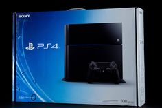 the new sony playstation 4 console is in its original box and ready to be shipped