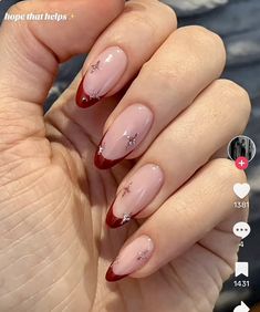 Red French Tip Nails, Red French Tip, Paris Nails, Wow Nails, Red French, Subtle Nails, Minimal Nails