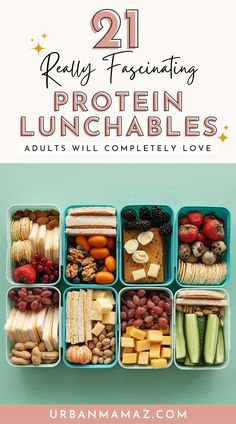 a lunch box filled with fruits, vegetables and crackers is the perfect way to start your day off right now