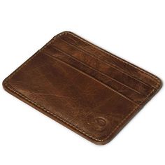 Genuine Leather Magic Wallet Business Card Organizer, Magic Wallet, Leather Credit Card Wallet, Vintage Business Cards, Minimalist Leather Wallet, Leather Jacket Style, Credit Card Wallet