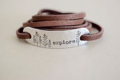 This Bracelets item by TesoroJewelry has 297 favorites from Etsy shoppers. Ships from Mckinney, TX. Listed on Sep 3, 2023 Metal Stamping Projects, Stamping Projects, Knot Braid, Tree Jewelry, Slip Knot, Winter Tree, Jewelry Staples, Leaf Bracelet, Bracelet Leather