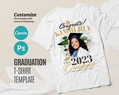 a t - shirt with the image of a graduate on it and text that says congratulations