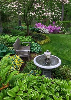 the instagram page shows an image of a garden with flowers and benches in it