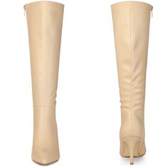 The pointed-toe knee-high boots have a new look this season. Pointed-toe design, elegant, pretty, polished, and dressy, lengthen the leg line. Create Modern Retro Charm. They are made of Faux Leather material, and the side zipper design fits your feet better. They are easy and comfortable to wear. You can wear them with your dresses for formal occasions or jeans and skirts for daily life. These knee-high boots can make your leg look slimmer and make you look taller. Believe you will love this pa Dresses For Formal, Heel Knee High Boots, Closed Toe Shoes, Rubber Boot, Buckle Boots, Halloween Women, Toe Designs, Modern Retro, Tall Boots